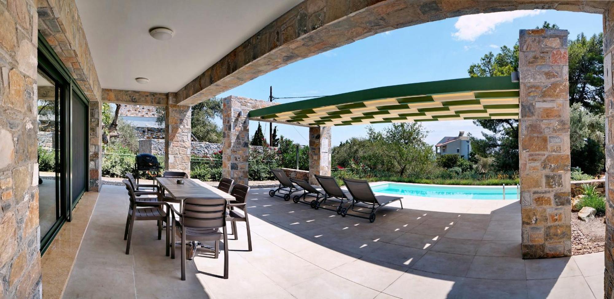 Ouzo Stone House 1 With Private Pool Villa Plomari Ngoại thất bức ảnh